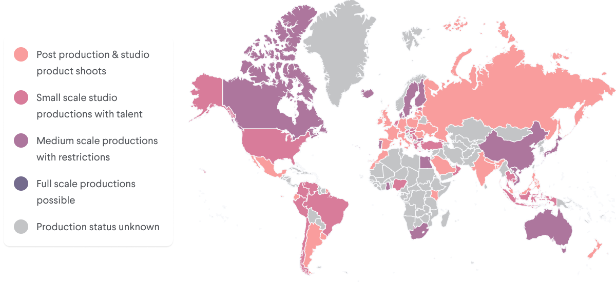 genero global production status map