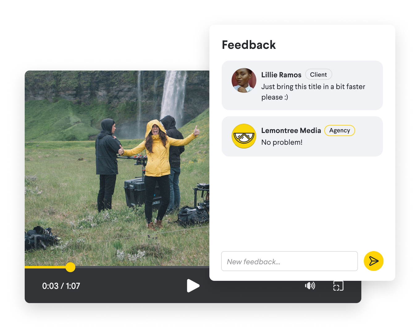 Video feedback Genero platform